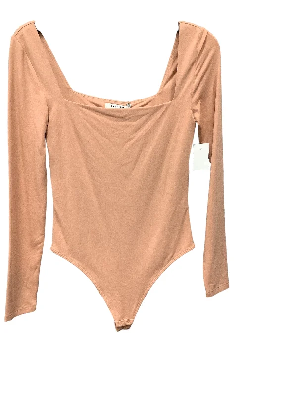 Yoga Sets for Studio Practice -Orange Bodysuit Babaton, Size M