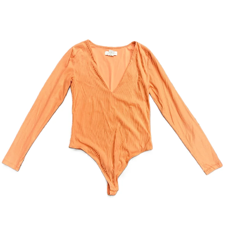 Quick-Drying Yoga Apparel Sets -Orange Bodysuit By House Of Harlow, Size: S