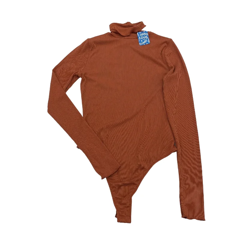 Premium Activewear Yoga Sets -ORANGE FREE PEOPLE BODYSUIT, Size M