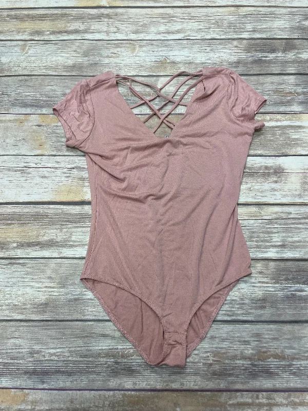 Gym-Ready Yoga Sets -Peach Bodysuit Favlux, Size M