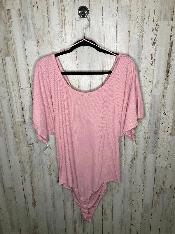 Quick Fit Yoga Set for Women -Pink Bodysuit Cmc, Size 3x