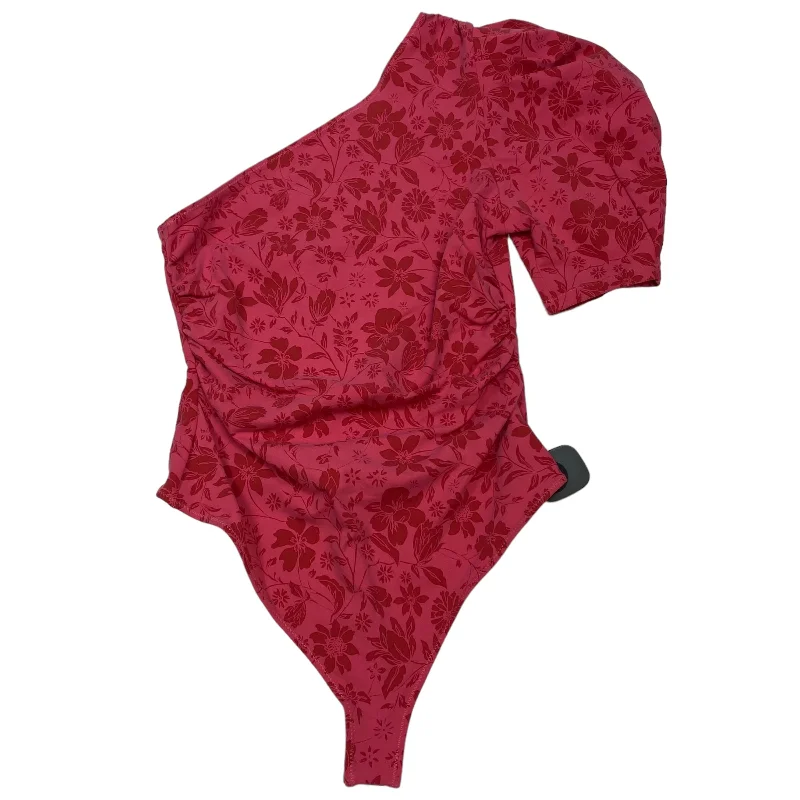Full Coverage Yoga Apparel Sets -Pink Bodysuit Free People, Size S
