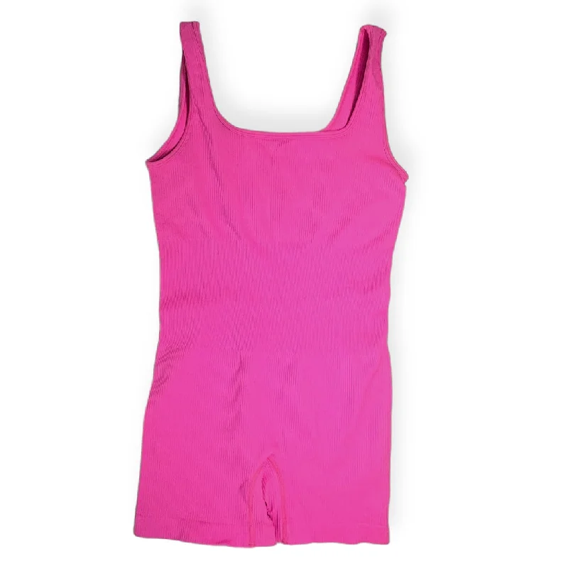 Unique Yoga Set for Women -Pink Bodysuit OQQ, Size M