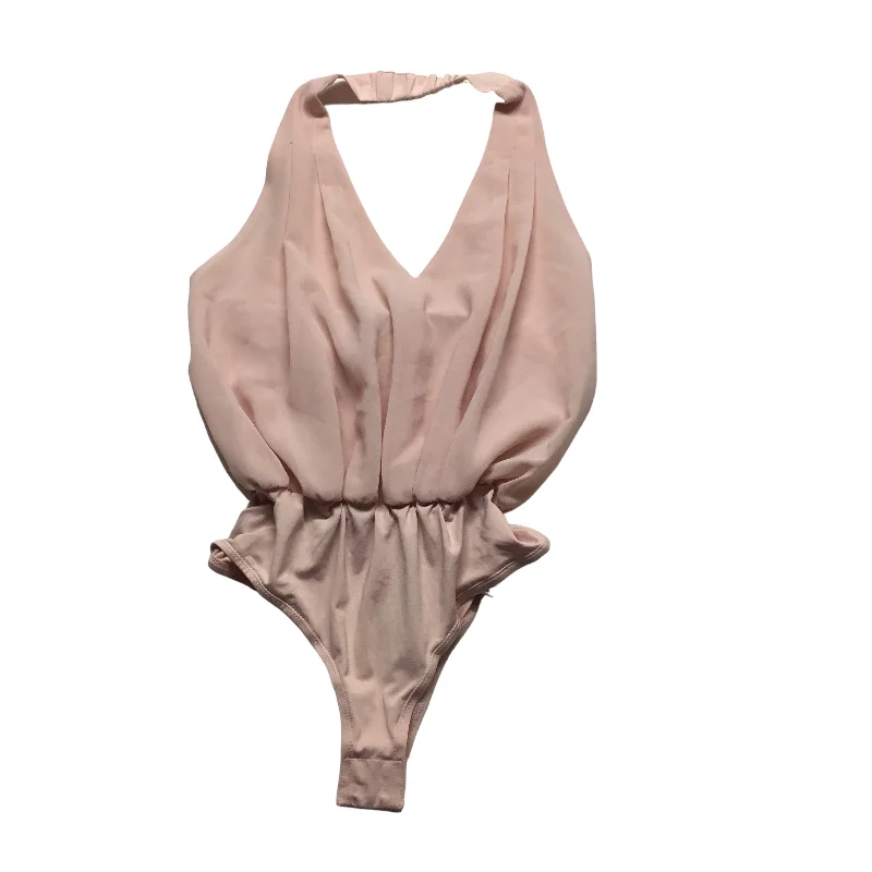Soft Stretch Yoga Set -Pink Bodysuit Shinestar, Size S