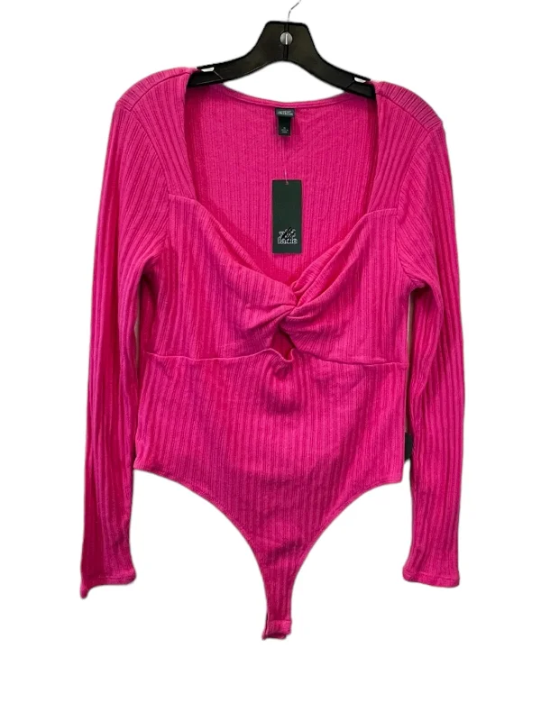 High Performance Yoga Set for Women -Pink Bodysuit Wild Fable, Size Xl