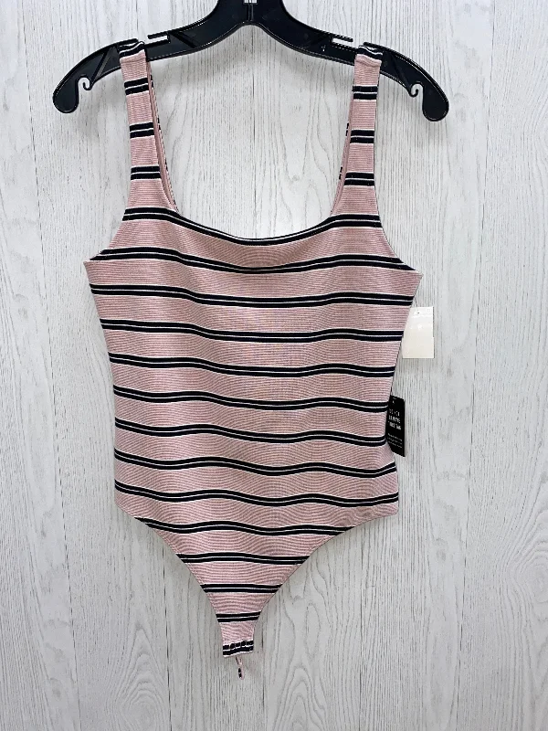 Comfortable Full-Body Yoga Set -Pinkblack Bodysuit Express, Size S