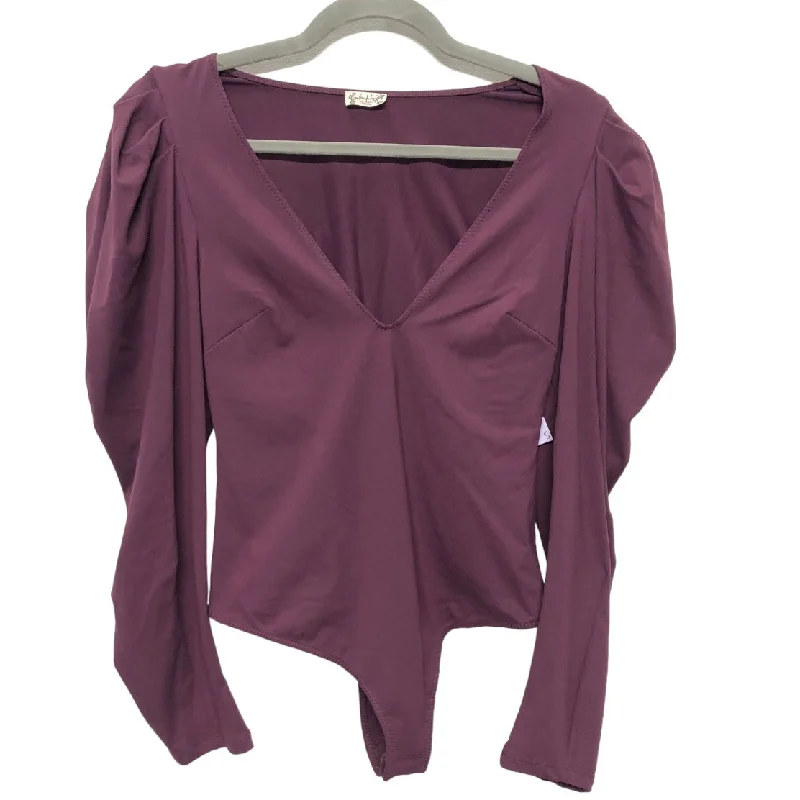 Yoga Sets with Tops and Leggings -Purple Bodysuit Free People, Size S