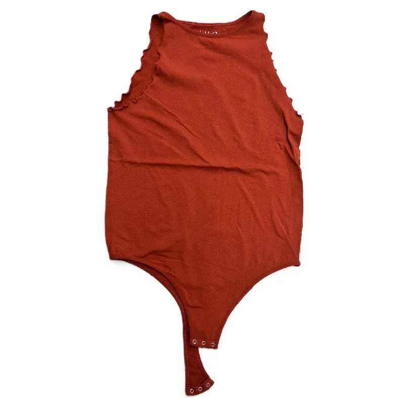Women's Yoga Set with High-Waisted Pants -Red Bodysuit By Free People, Size: M