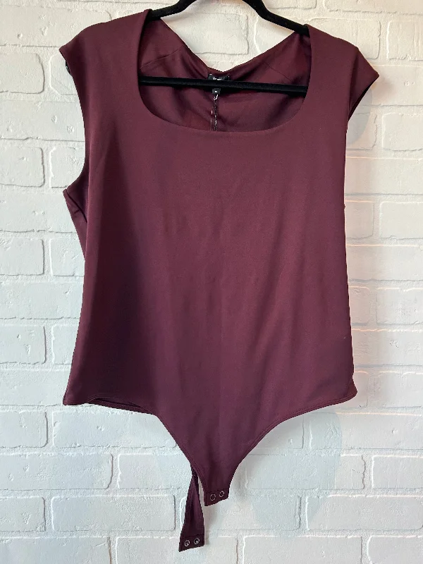 Yoga Set for Core Workouts -Red Bodysuit Express, Size Xl