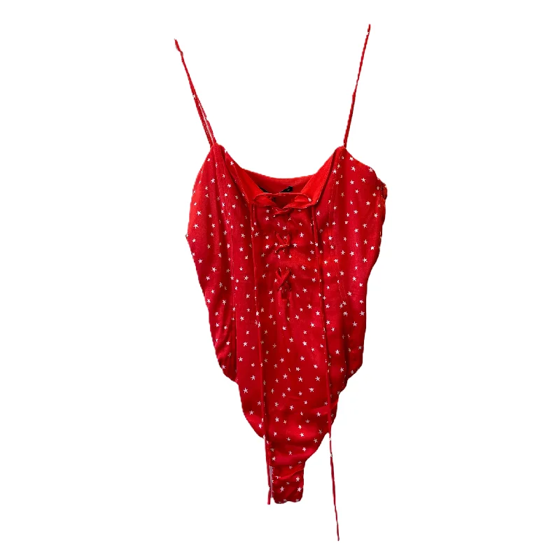 Yoga Set for Full Comfort and Flexibility -Red White Bodysuit By Zara, Size: S
