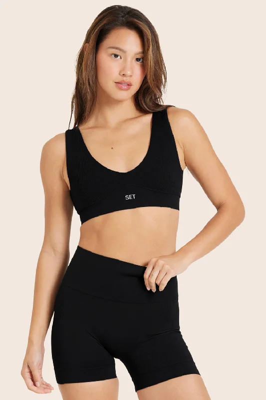 Quick-Dry Yoga Set for Women -SCULPTFLEX® DIVE BRA - ONYX