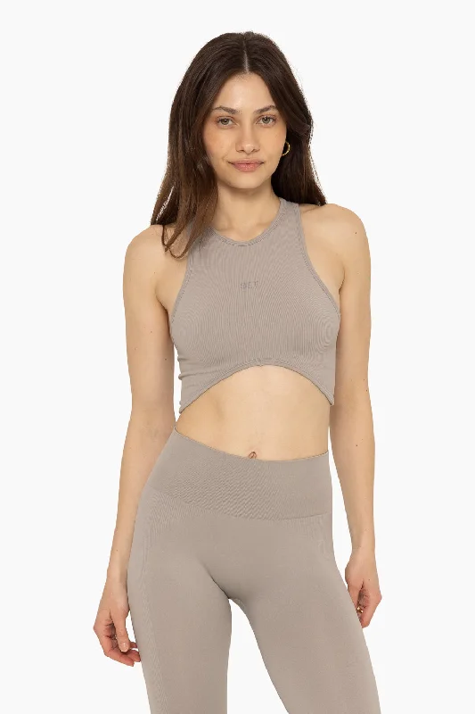 Yoga Set with Built-In Support -SCULPTFLEX® HIGH NECK ANGLE BRA - BREEZE