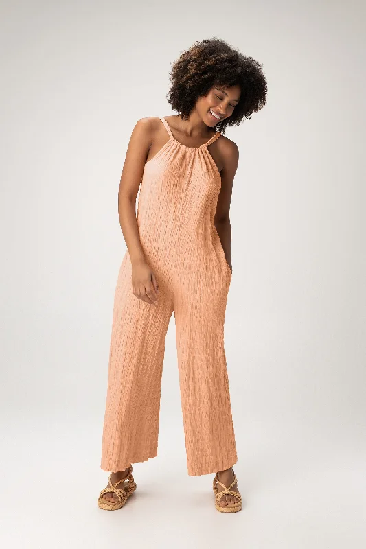 Yoga Set for Perfect Poses -Seaside Crop Jumpsuit