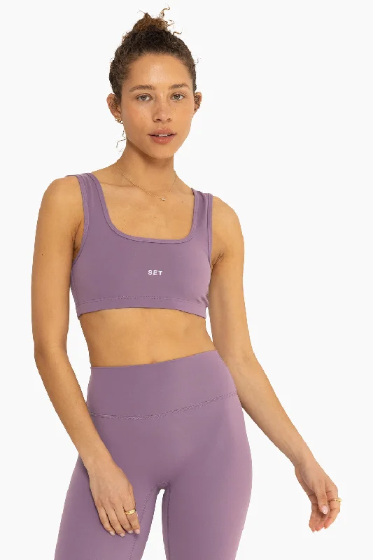 Smooth and Soft Yoga Set -SPORTBODY® BOX DIP BRA - NIGHTFALL