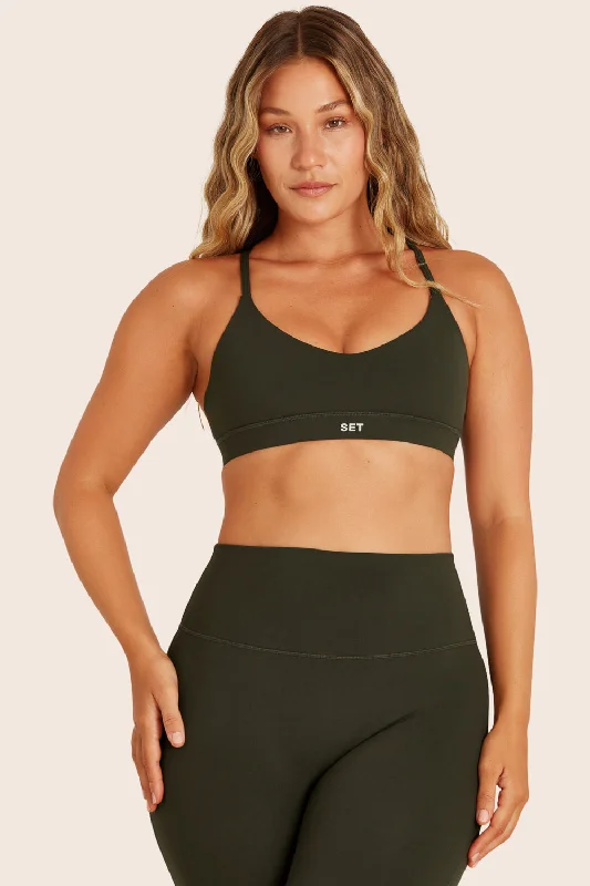 Soft and Comfy Yoga Sets -SPORTBODY® CROSS V BRA - AFTER HOURS