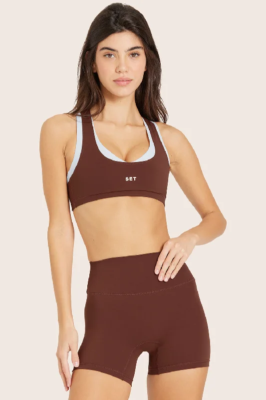 Soft Fit Yoga Sets -SPORTBODY® GYM BRA - COLA