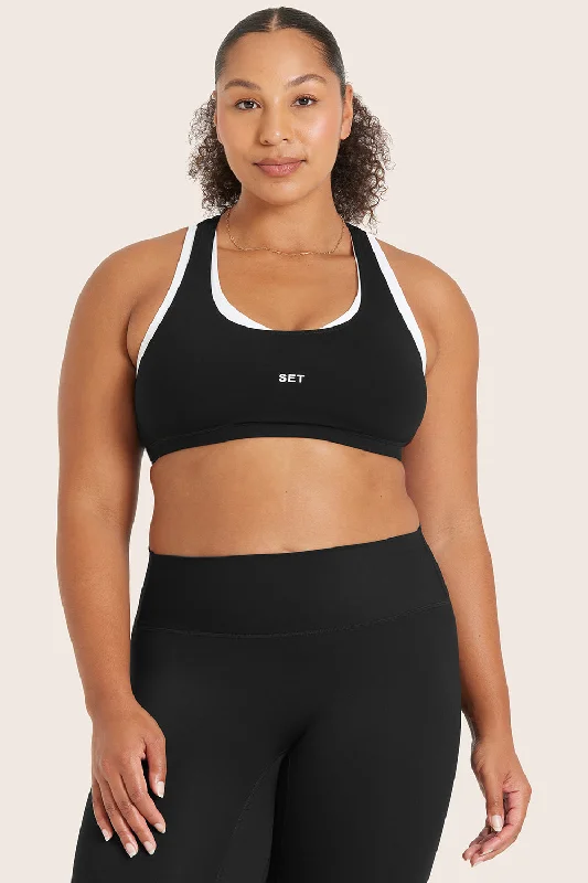 Yoga Sets for Stretching and Flexibility -SPORTBODY® GYM BRA - ONYX
