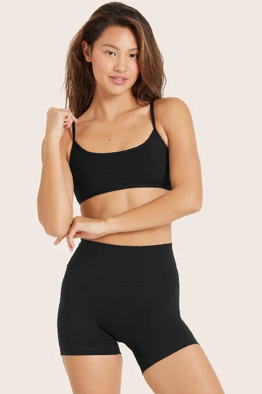 Soft Fabric Yoga Sets -SPORTBODY® LINE BRA - ONYX