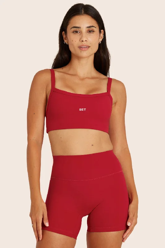 Yoga Sets with Built-in Bra -SPORTBODY® SCOOP BRA - APPLE