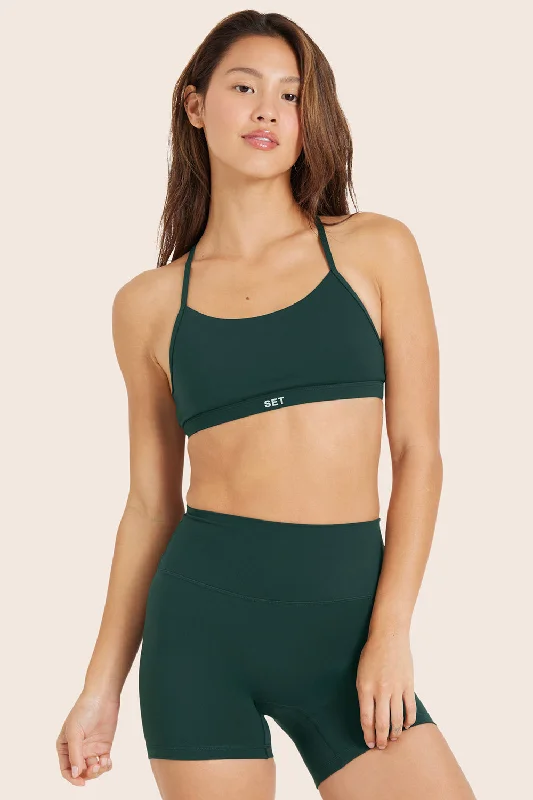 Stylish Yoga Set for Gentle Stretching -SPORTBODY® Y BACK BRA - IVY