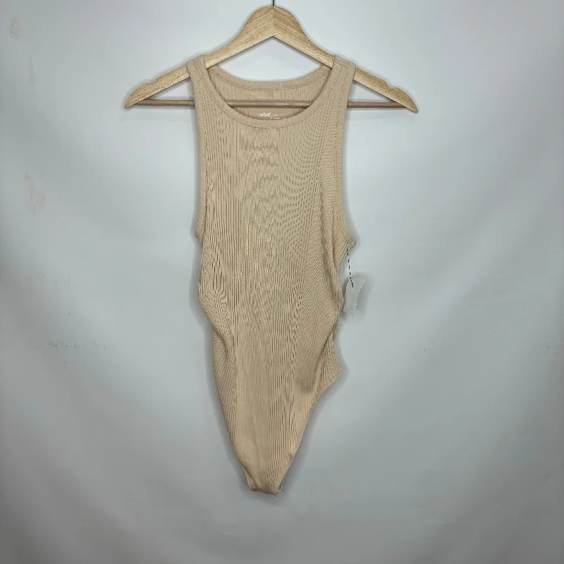 Fashionable Yoga Sets -Tan Bodysuit Aerie, Size L