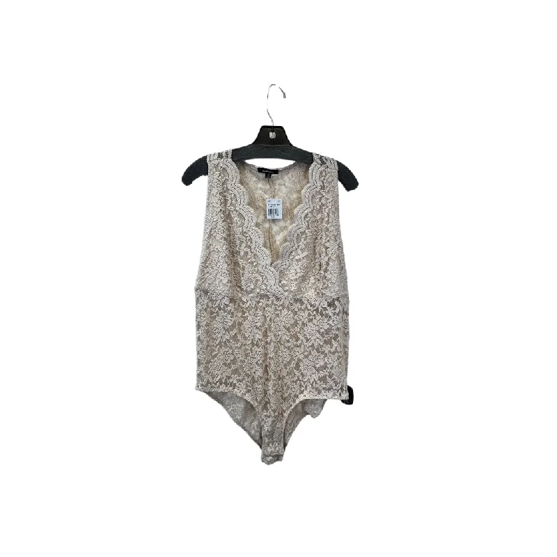 Yoga Sets for Full Range of Motion -Tan Bodysuit Ambiance Apparel, Size 2x