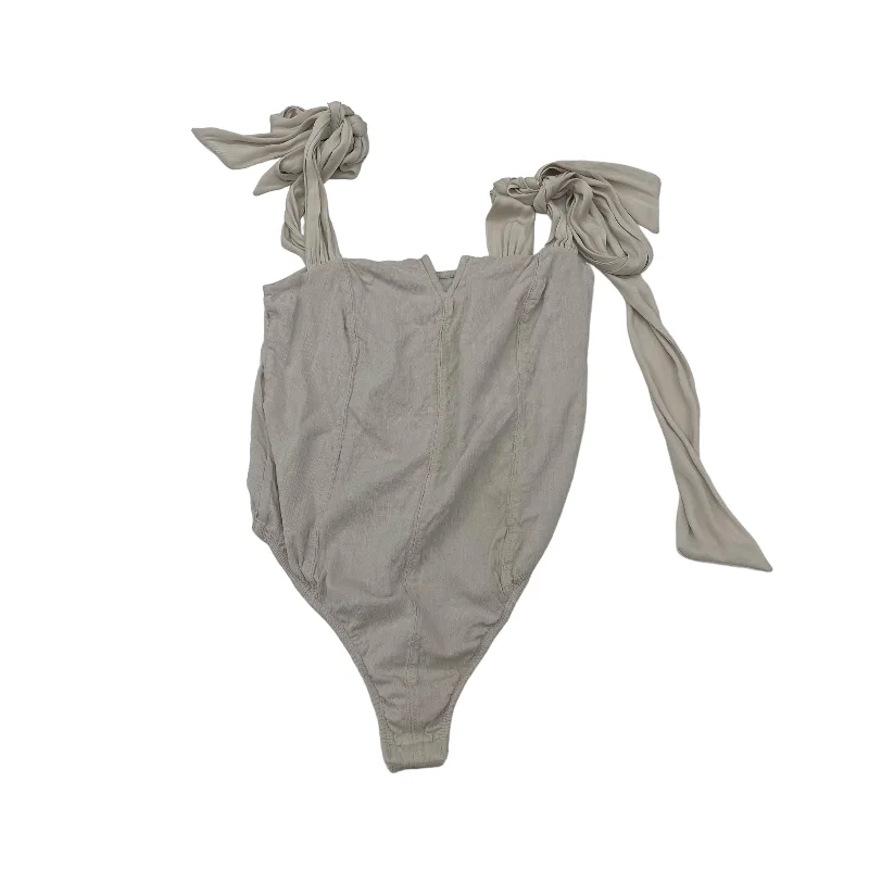 Comfortable Yoga Sets for Women -TAN BODYSUIT by FREE PRESS Size:S