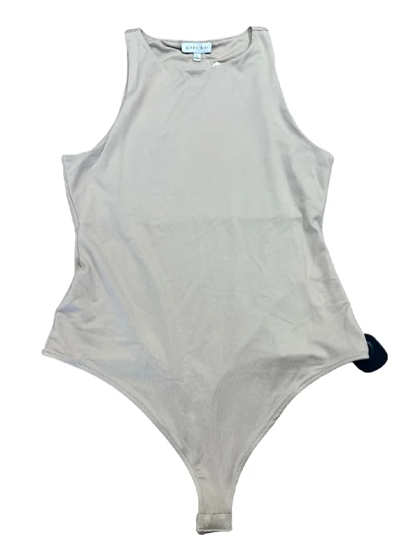 Stretchable Yoga Sets -Tan Bodysuit Gianni Bini, Size L