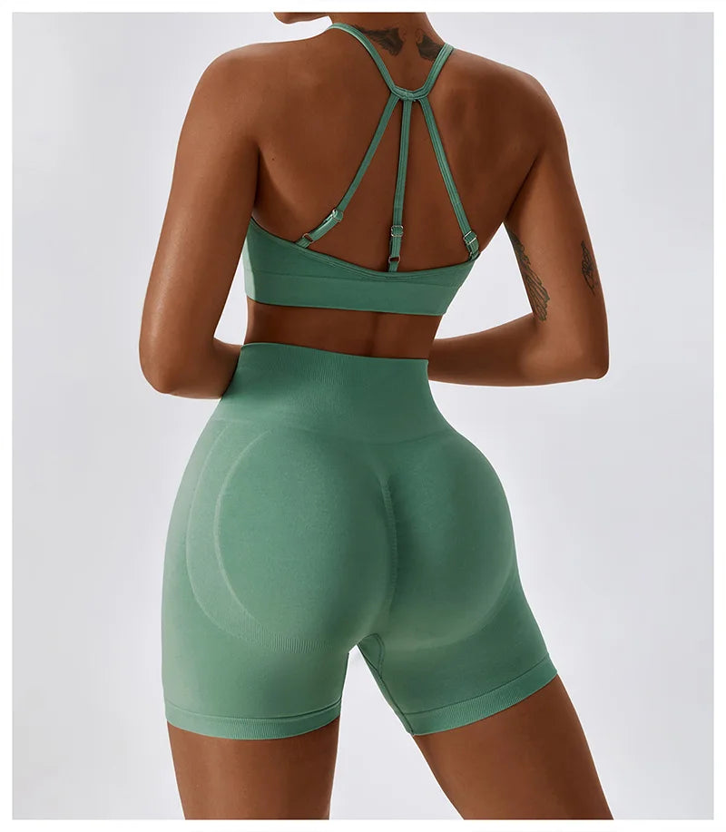 Seamless Yoga Sets for Women -Three Strap Yoga Set