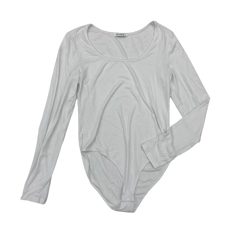 Yoga Sets for Gentle Stretching -White Bodysuit mangopop, Size L