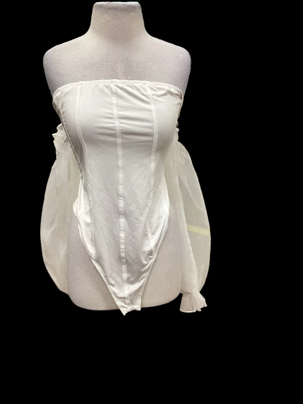 Soft Cotton Yoga Sets -White Bodysuit Shein, Size 3x