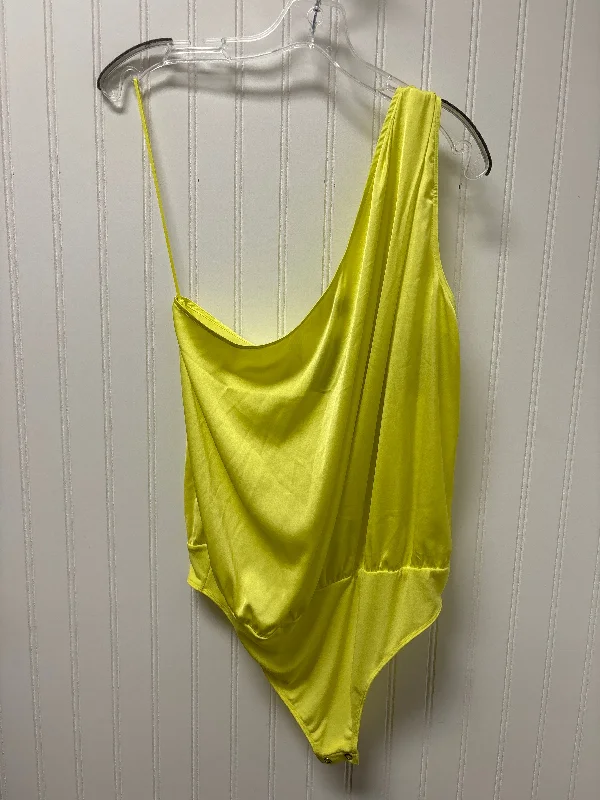 Soft and Cozy Yoga Sets -Yellow Bodysuit Express, Size L